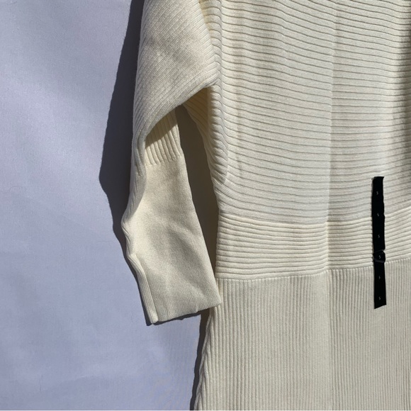 NWT Banana Republic Ribbed Sweater Dress Cream Ivory Long MSRP $160 Size SMALL - Picture 15 of 16